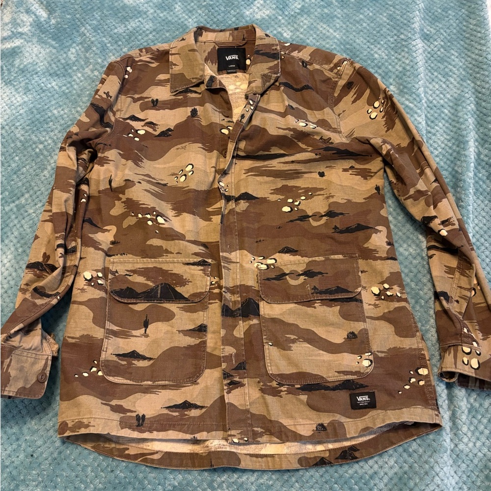 Vans Lightweight Brown Tan Shirt Jacket